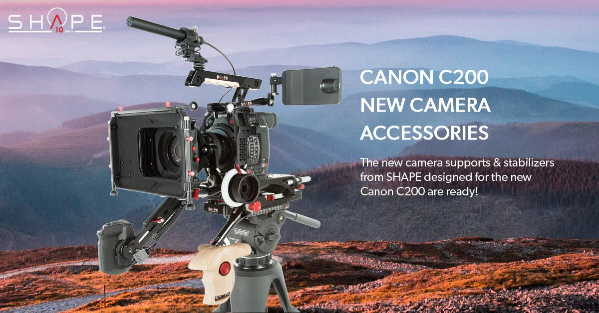 Camera supports for the Canon EOS C200 digital cinema camera are ready to go