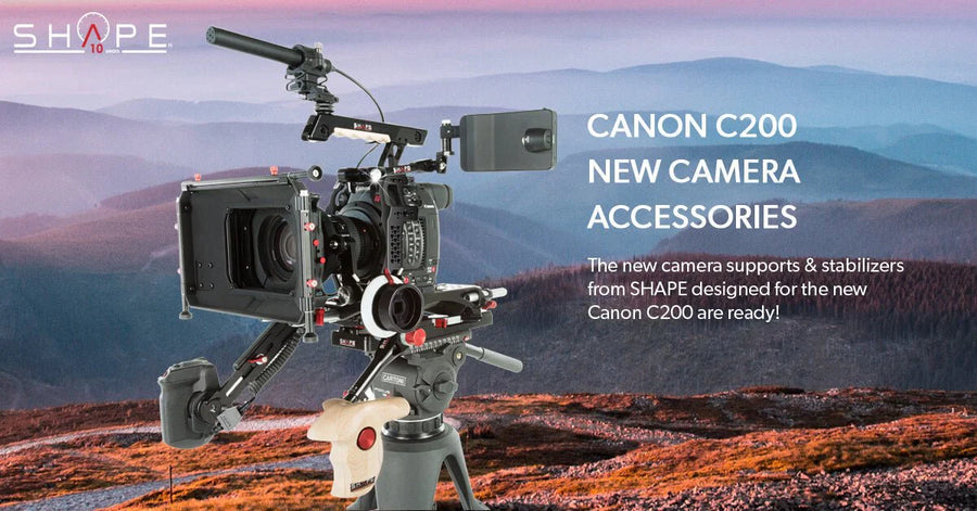 Camera supports for the Canon EOS C200 digital cinema camera are ready to go