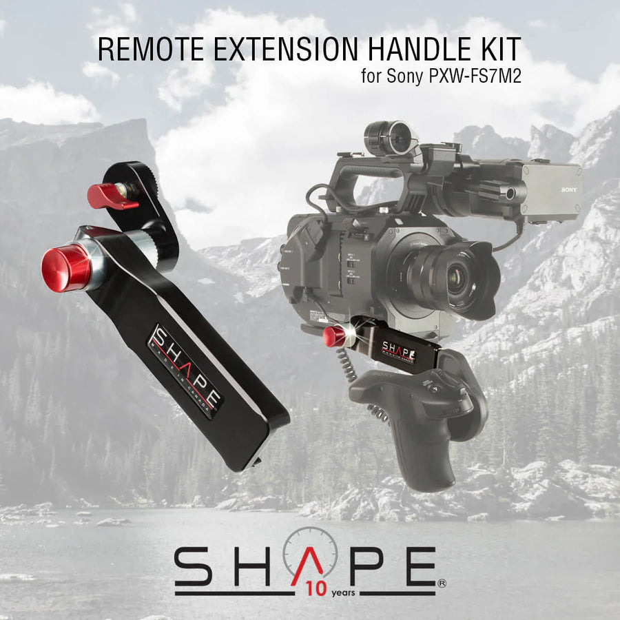 Simply attach the Remote Extension Handle Kit to the Sony FS7M2 handle!