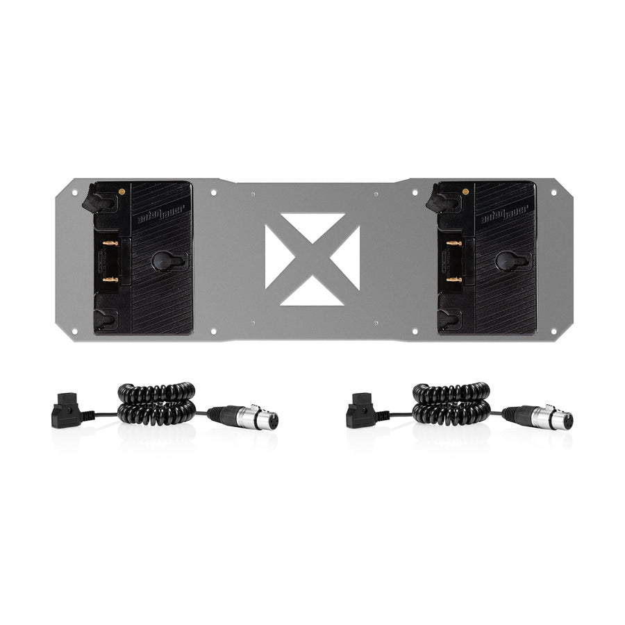 2 gold mount and 2 cables for Atomos sumo battery plate 01_SHAPE_2_Gold-Mount_and_2_cables_for_Atomos_sumo_battery_plate