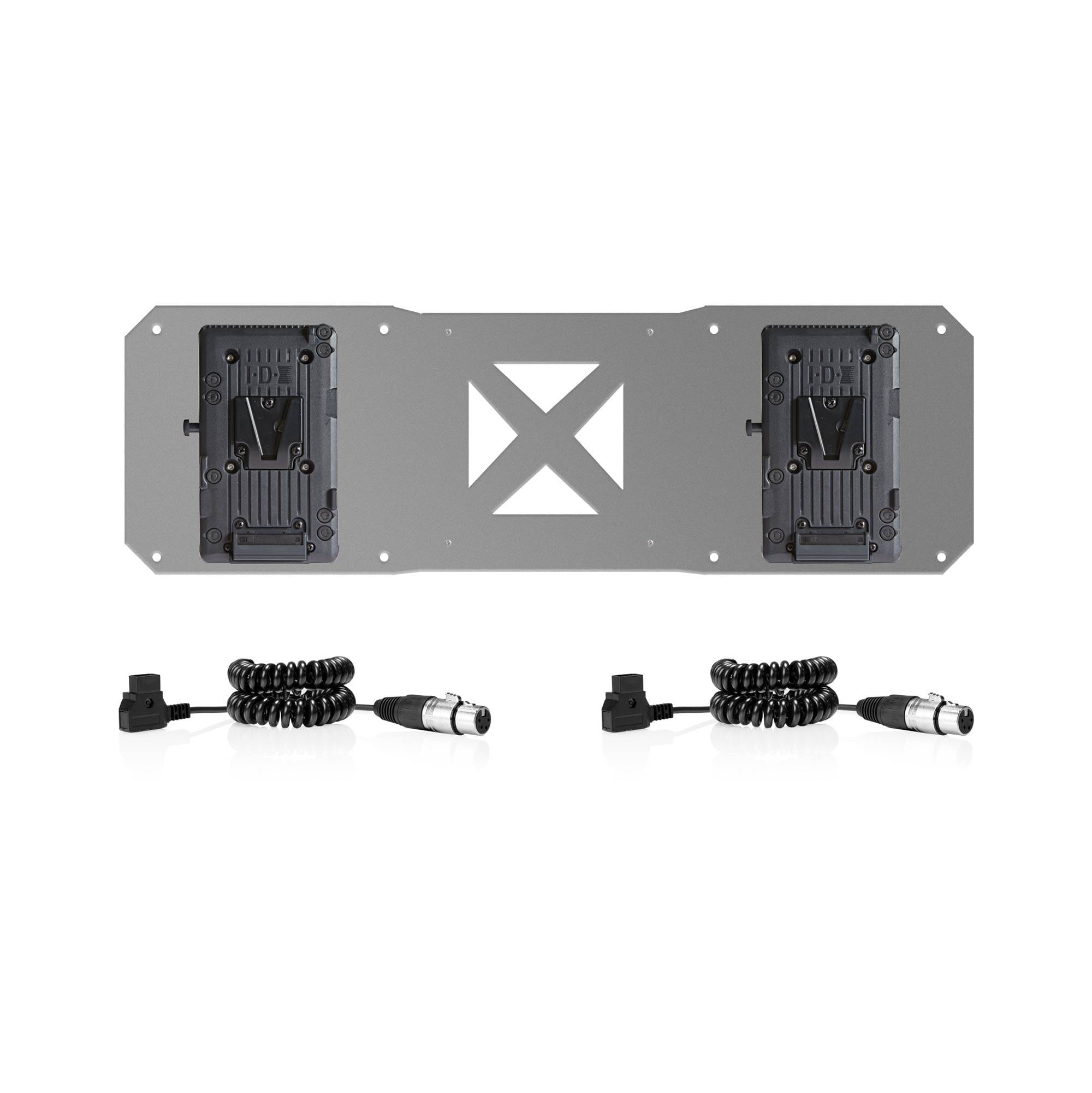 2 V-mount and 2 cables for Atomos sumo battery plate 01_SHAPE_2_V-Mount_and_2_cables_for_Atomos_sumo_battery_plate
