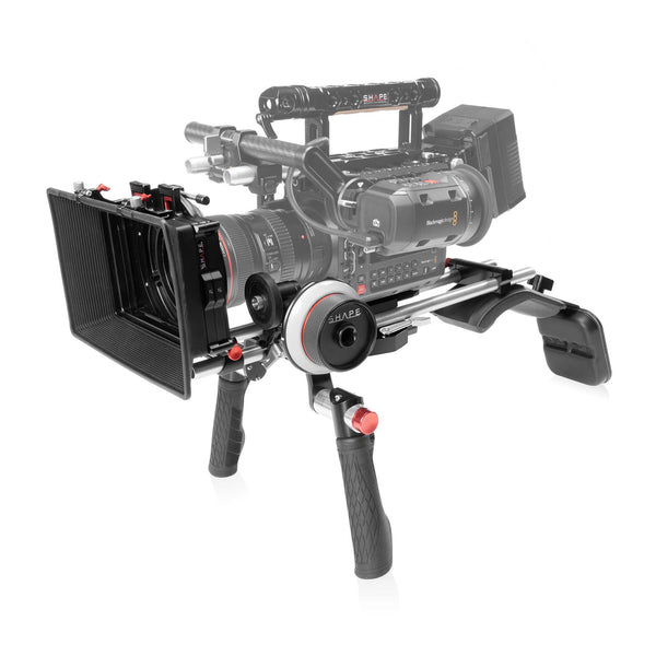 SHAPE Système de support d'épaule Blackmagic PYXIS 6K avec Matte Box & Kit Follow Focus
