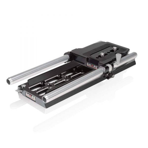 Bridge plate 15 mm studio Arri standard and 12 inches dovetail plate 01_SHAPE_Bridge_Plate_15_mm_Studio_ARRI_Standard_with_ARRI_Dovetail_Plate_12_inches