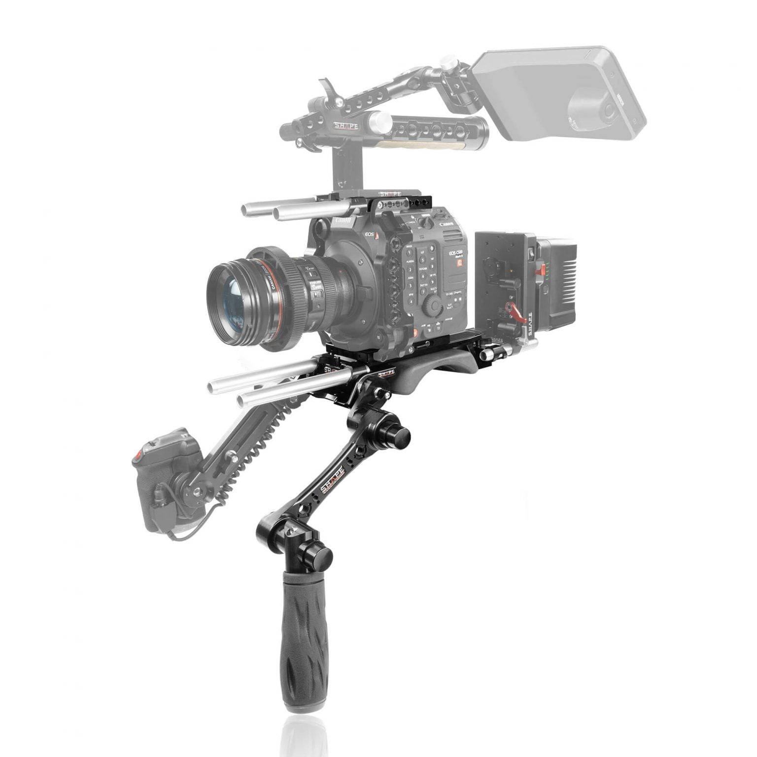 Canon C500 Mark II, C300 Mark III top plate, baseplate with handle 01_SHAPE_Canon_C500_MKII_C300_MKIII_Top_Plate__Baseplate_and_Handle