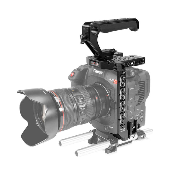 SHAPE Cage pour caméra Canon EOS C80 avec poignée supérieure