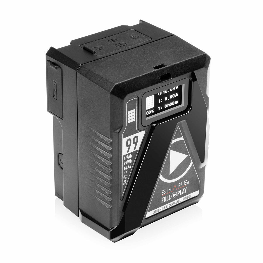 Mini 99 Wh V-Mount battery USB-C Input/Output 01_SHAPE_Mini_99Wh_V-Mount_battery_USB-C_Input_Output