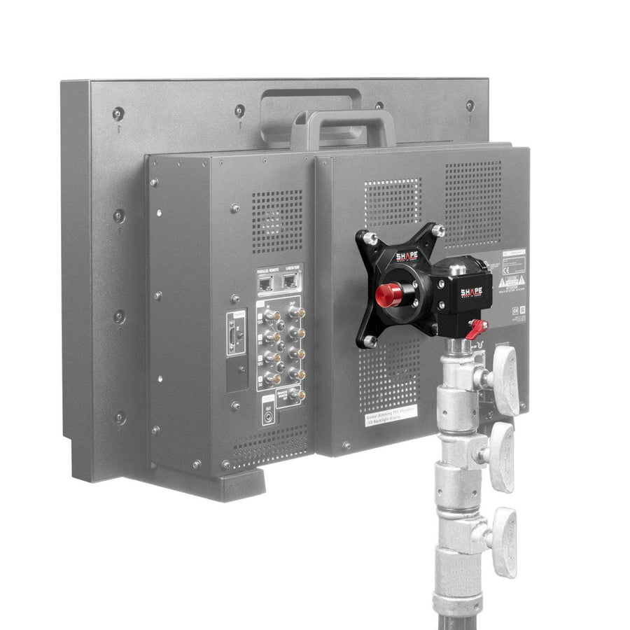 Push Button Vesa Monitor Mount For C-Stand and Baby Pin 01_SHAPE_Monitor_Support_Mount_Vesa_with_Push_Button