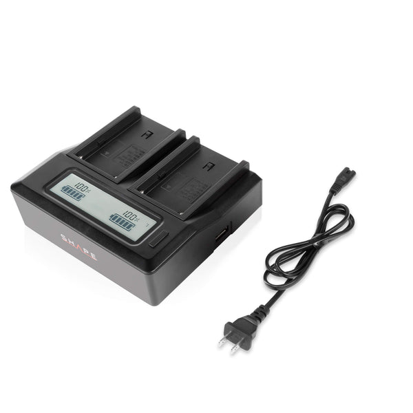 NP-F dual LCD charger