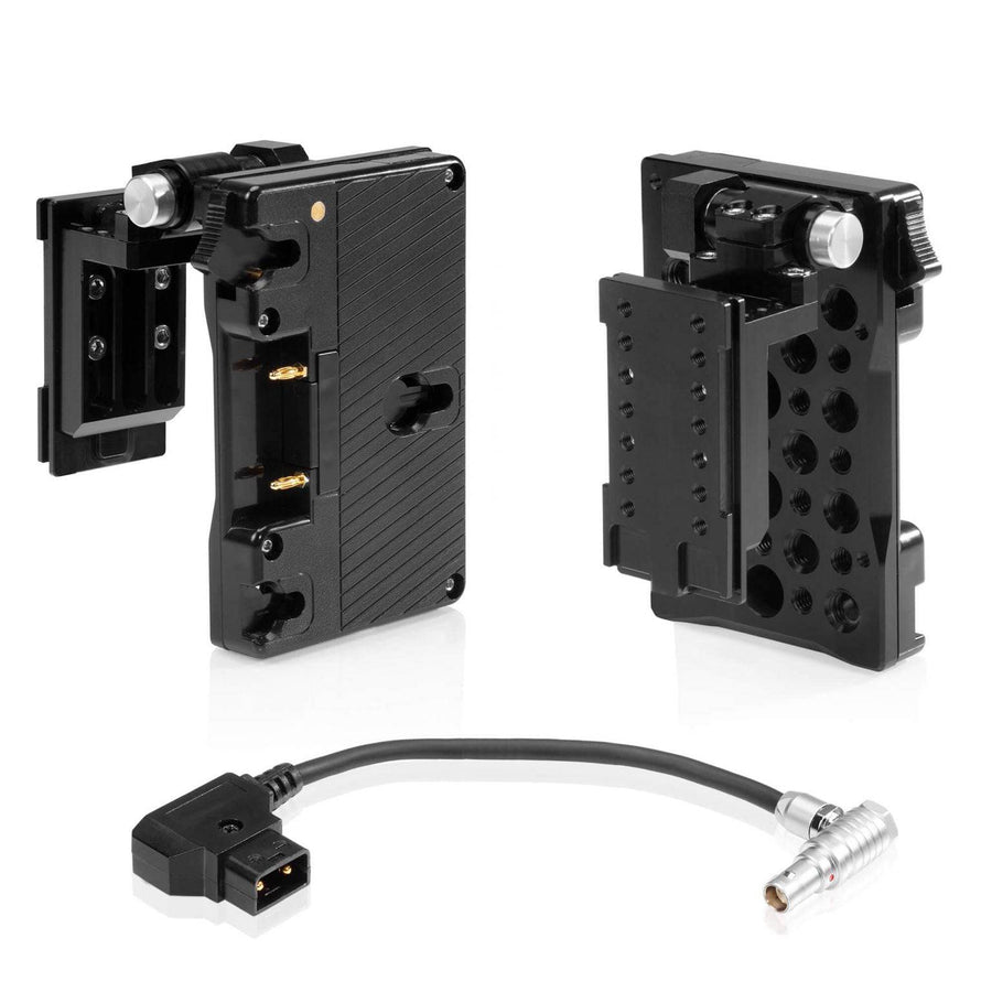 RED® KOMODO™ & KOMODO™ 6K PRODUCTION PACK Gold Mount pivoting battery plate 01_SHAPE_RED__KOMODO____KOMODO__6K_Production_Pack__Pivoting_Gold_Mount_Battery_Plate