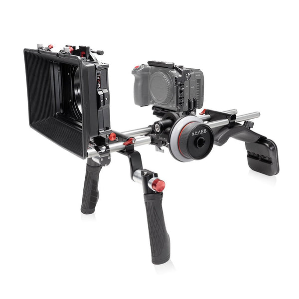 SHAPE Support d'épaule Matte Box Follow Focus pour Canon C50