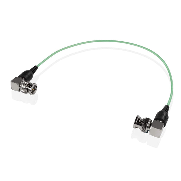 SHAPE Câble BNC mince à 90 degrés 12 pouces Vert