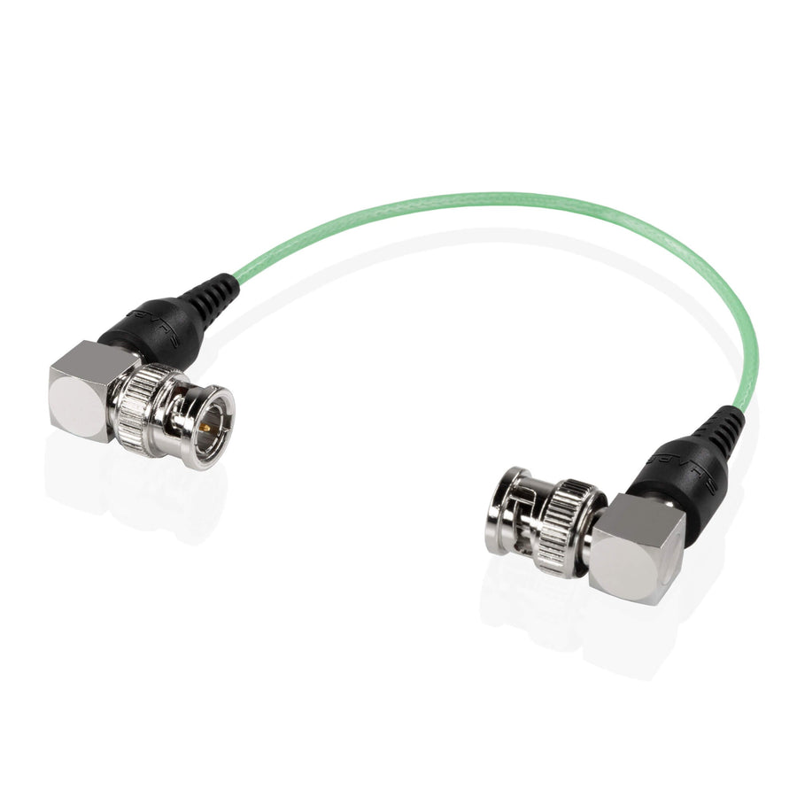 Skinny 90-degree BNC cable 6 inches green 01_SHAPE_Skinny_90-Degree_BNC_Cable_6_inches_Green