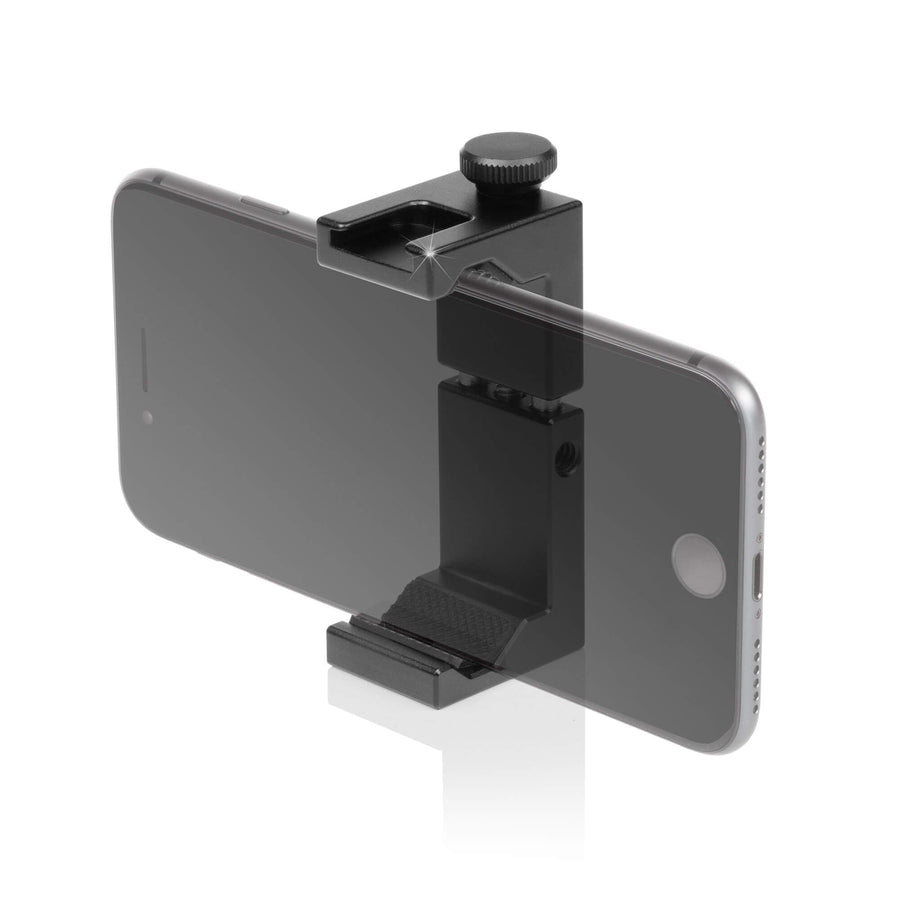 Smartphone aluminum clamp tripod mount with cold shoe 01_SHAPE_Smartphone_Aluminium_Clamp_Mount