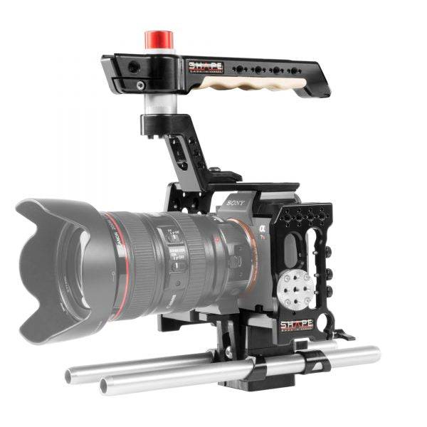 SHAPE Cage pour Sony A7R III/A7 III, Poignée supérieure et Système de bloc tubes