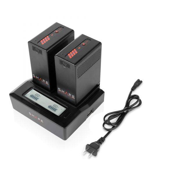 BP-U65 lithium-ion two batteries with dual LCD charger 01_SHAPE_Sony_BP-U65_Batteries_with_Dual_LCD_Charger
