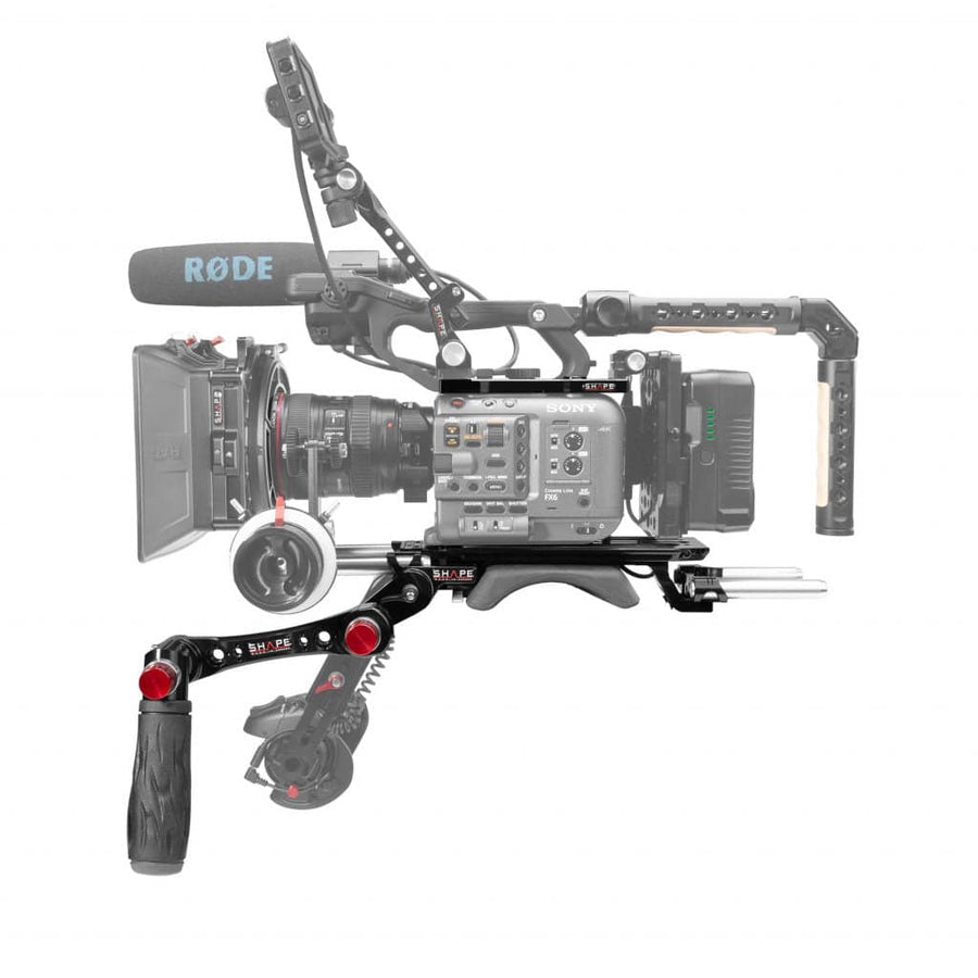 Sony FX6 baseplate and top plate with handle 01_SHAPE_Sony_FX6_15_mm_Baseplate_with_Top_Plate