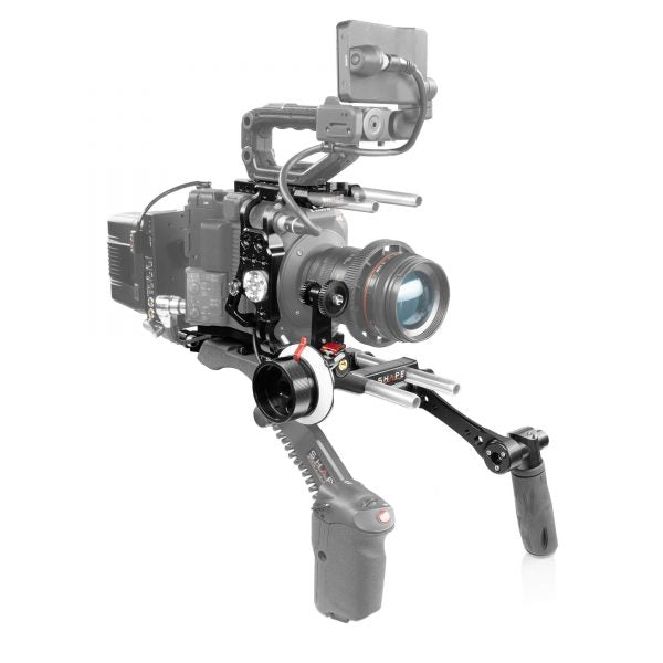 Canon C500 Mark II, C300 Mark III baseplate with handle, cage, follow focus pro 02_SHAPE_Canon_C500_MKII_C300_MKIII_Camera_Bundle_Rig_with_Follow_Focus_Pro