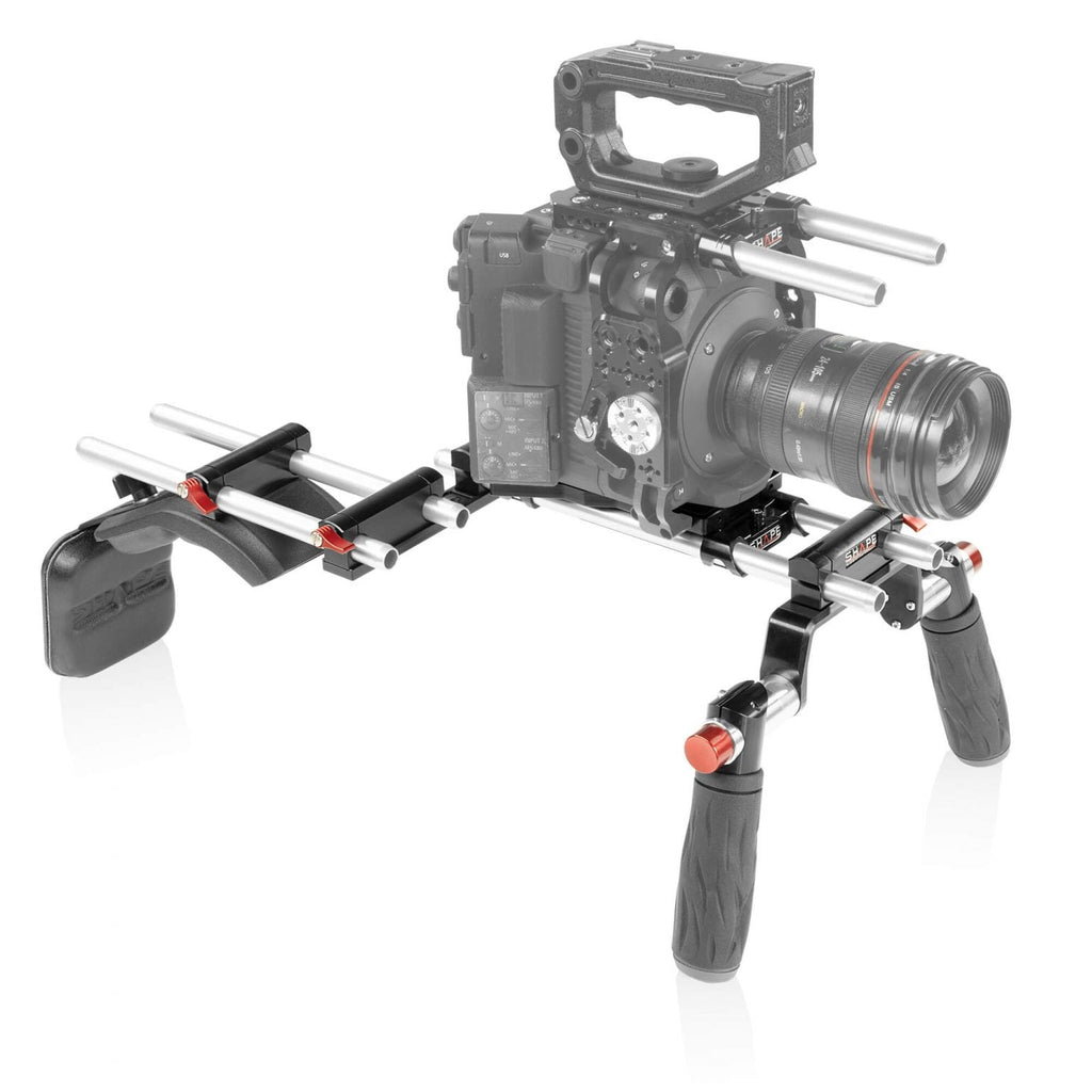 Canon C500 Mark II, C300 Mark III offset rig 02_SHAPE_Canon_C500_MKII_C300_MKIII_Offset_Shoulder_Mount_Rig