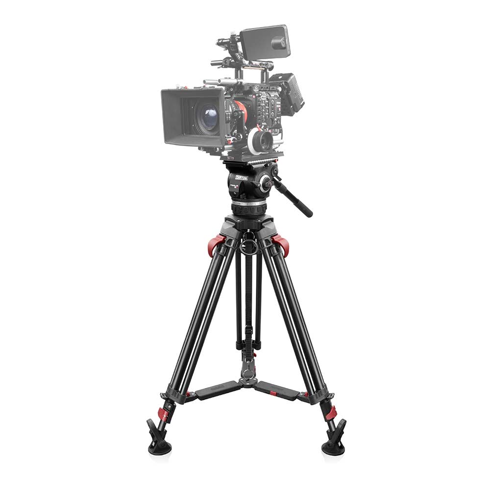 FOCUS 18 Fluid Head with Red Lock Legs Mid-Level Spreader 02_SHAPE_FOCUS_18_Fluid_Head_with_Red_Lock_Legs_Mid-Level_Spreader