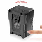 Mini 99 Wh V-Mount battery USB-C Input/Output 02_SHAPE_Mini_99Wh_V-Mount_battery_USB-C_Input_Output