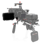 Atomos Shinobi monitor with 15 mm LWS swivel rod clamp 02_SHAPE_Monitor_Cage_with_Swivel_Rod_Clamp_for_Atomos_Shinobi
