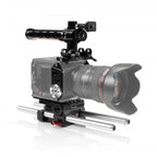 RED® KOMODO™ & KOMODO™ 6K PRODUCTION PACK full camera cage with 15 mm LW rod system 02_SHAPE_RED__KOMODO____KOMODO__6K_Production_Pack_Camera_Cage__Top_Handle_and_Rod_Bloc_System