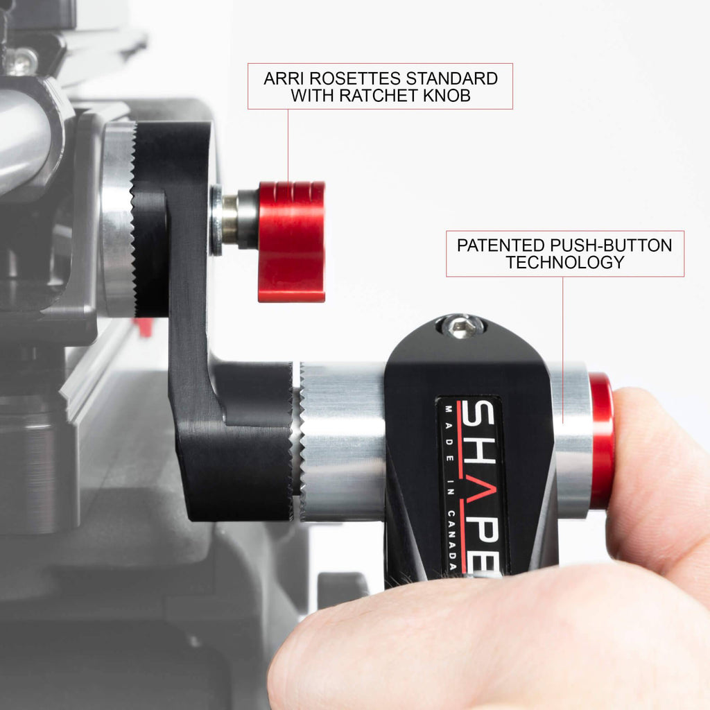 Single telescopic handle Arri rosette left side 02_SHAPE_Telescopic_Single_Handle_ARRI_Rosette_Left_Side
