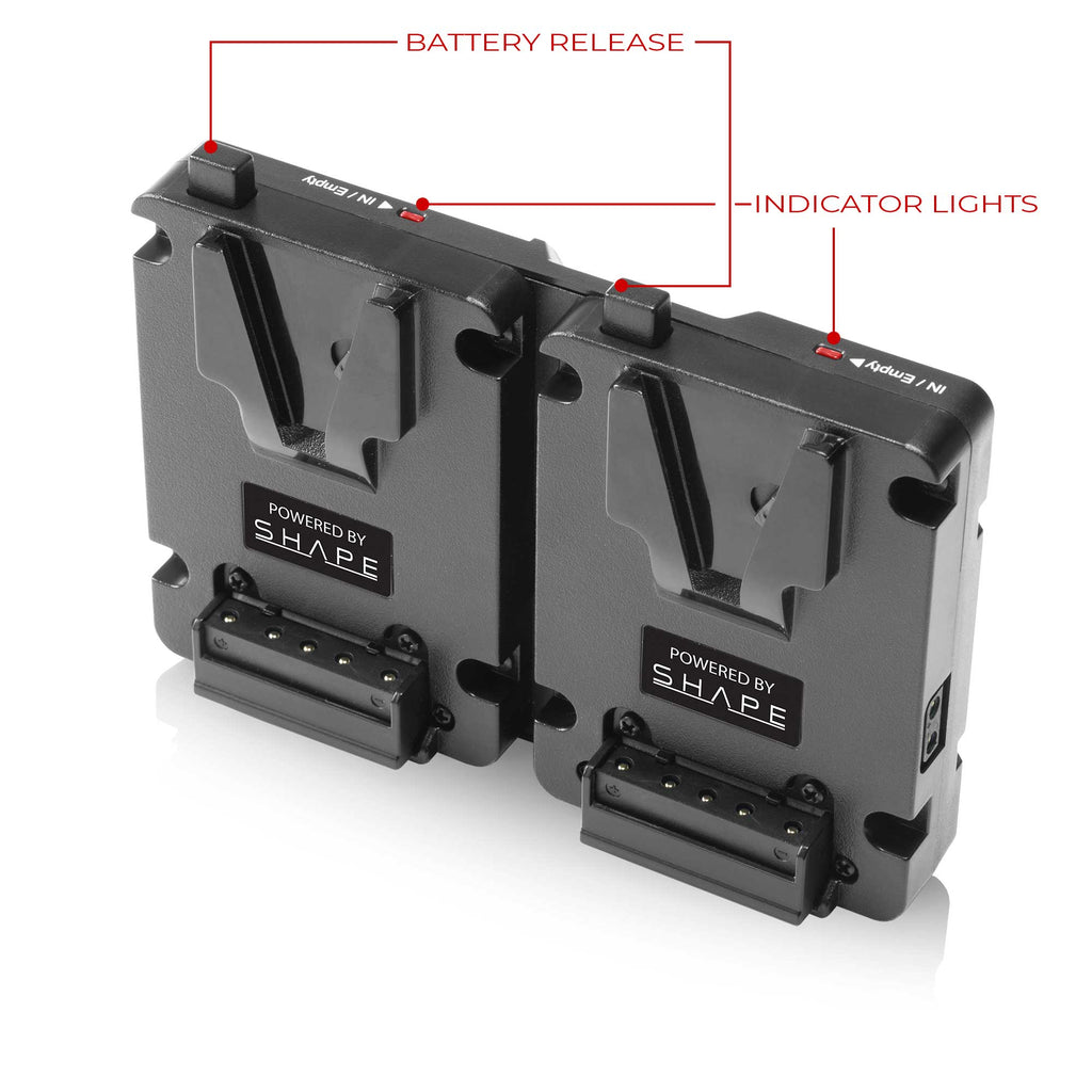 2X Mini V-mount 99Wh Batteries + Dual V-Mount Hot Swap Plate 03_SHAPE_Full_Play_Mini_Batteries_99_Wh_with_Dual_V-Mount_Hot_Swap_Mini_Battery_Plate