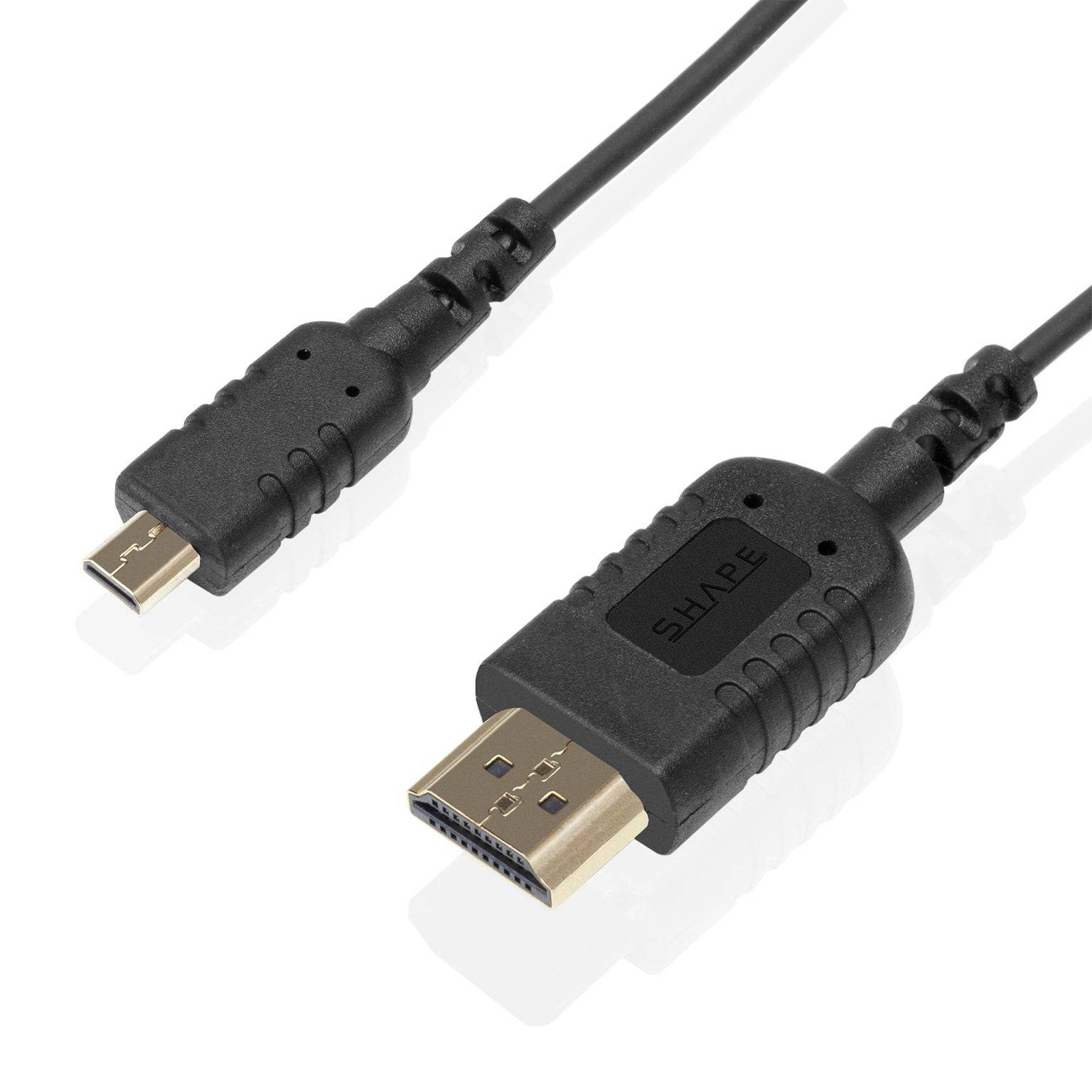 Skinny HDMI to Micro HDMI 8k Ultra High-Speed Cable 18’’ 03_SHAPE_Skinny_HDMI_to_Micro_HDMI_8K_Ultra_High-Speed_Cable_18_inches