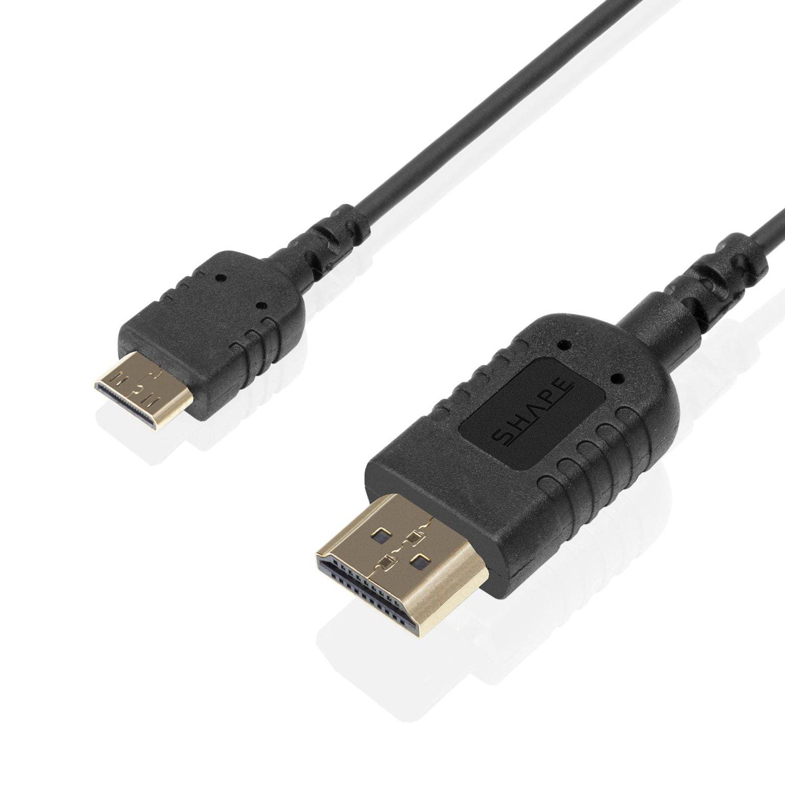 Skinny HDMI to Mini HDMI 8k Ultra High-Speed Cable 18’’ 03_SHAPE_Skinny_HDMI_to_Mini_HDMI_8K_Ultra_High-Speed_Cable_18_inches