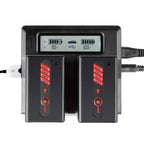 BP-U65 lithium-ion two batteries with dual LCD charger 03_SHAPE_Sony_BP-U65_Batteries_with_Dual_LCD_Charger