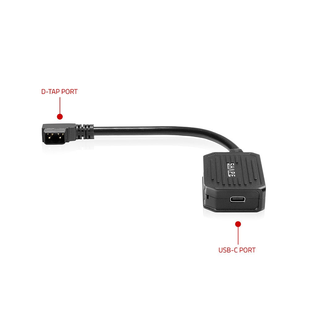 100W D-Tap to USB-C Bi-Directional Charging Adapter. 04_SHAPE_D-Tap_to_USB-C_Bi-Directional_Charging_Adapter_100W