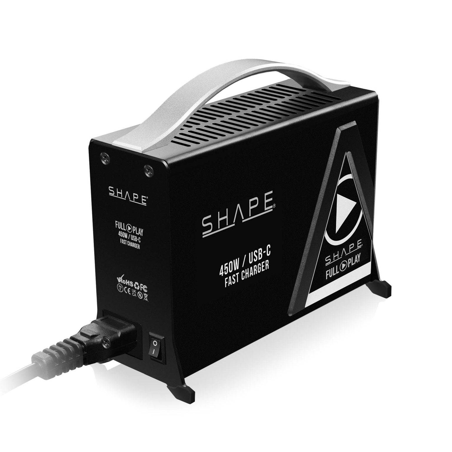 450W USB-C Fast Charger Kit for Gold Mount/V-Mount/B-Mount Batteries. 04_SHAPE_Fast_Battery_Charger_Kit_450W_USB-C