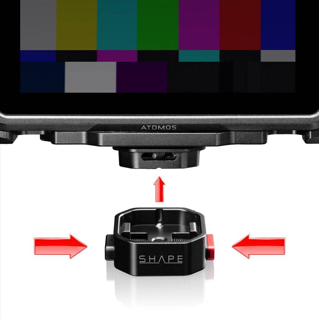 Low profile mini quick release for monitors and accessories 04_SHAPE_Low_Profile_Mini_Quick_Release_for_Monitors_and_Accessories