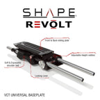 Sony FX6 baseplate and top plate with handle 04_SHAPE_Sony_FX6_15_mm_Baseplate_with_Top_Plate
