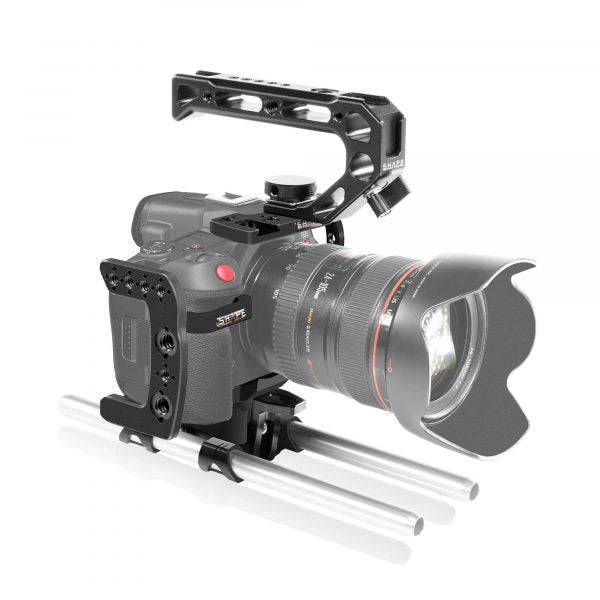 Camera cage for canon R5C/R5/R6 with 15mm LWS ROD System 05_SHAPE_Canon_R5C_R5_R6_Camera_Cage__Top_Handle_and_Rod_Bloc_System
