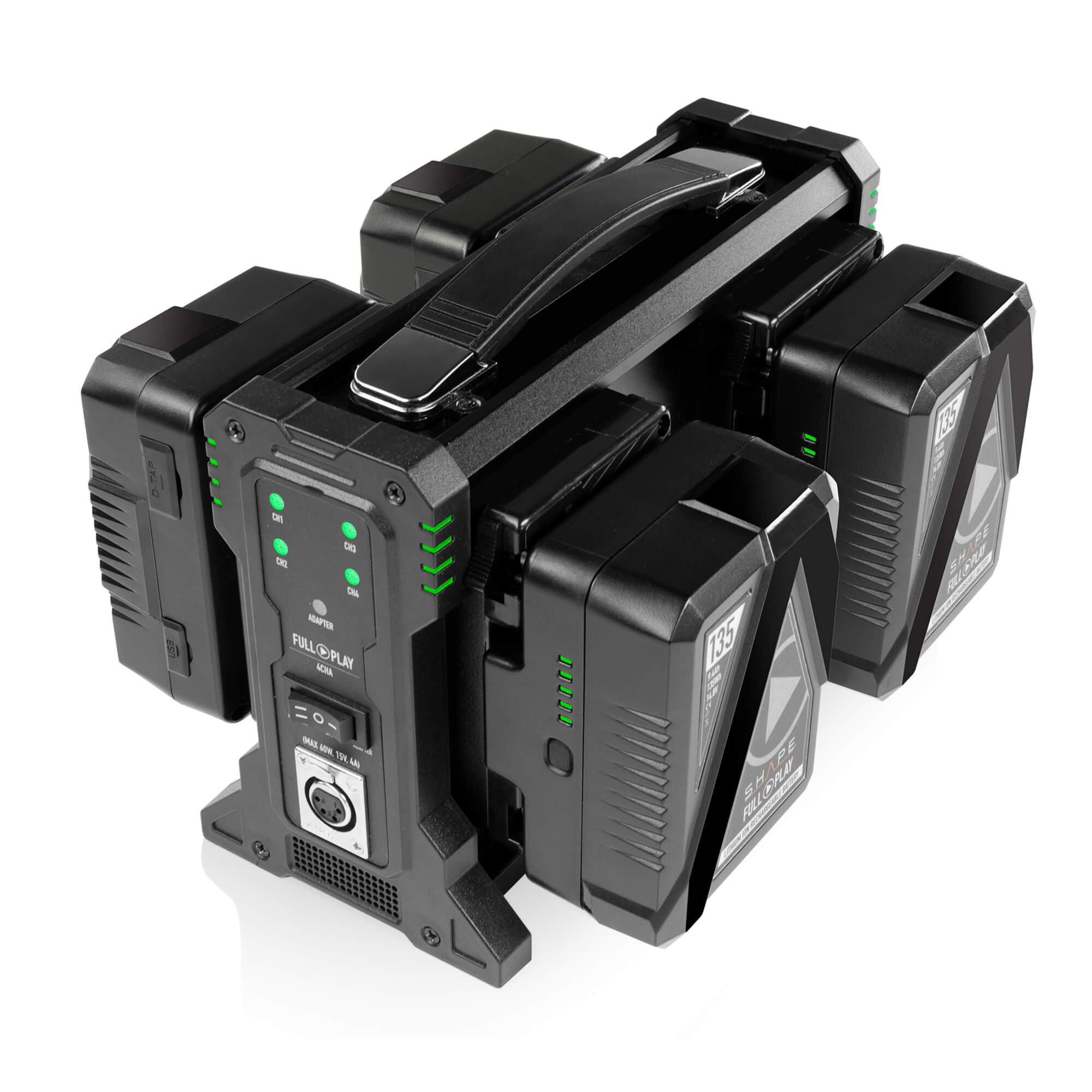 FULL PLAY intelligent 4-channel gold-mount lithium-ion battery charger 05_SHAPE_FULL_PLAY_Intelligent_4-Channel_Gold_Mount_Lithium-Ion_Battery_Charger
