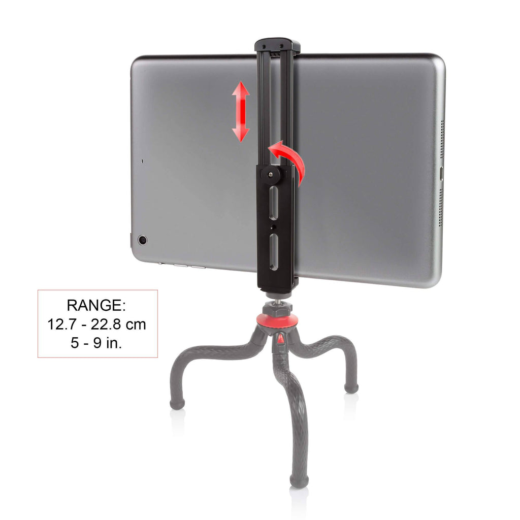 Aluminum tablet tripod mount with cold shoe 05_SHAPE_Tablet_Aluminium_Clamp_Mount