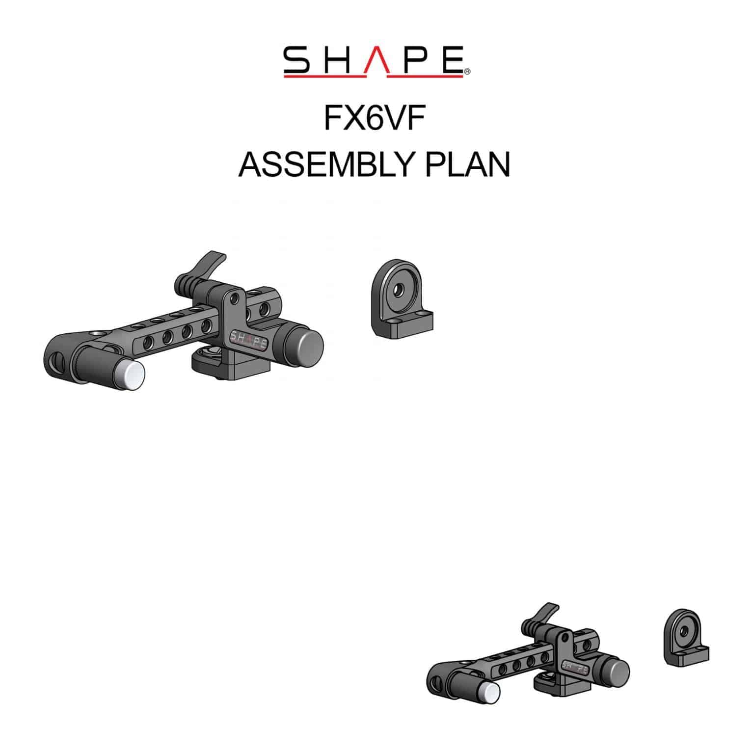 Sony FX6 Push-Button view finder mount 06_SHAPE_Sony_FX6_View_Finder_Mount
