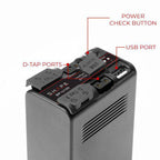 BP-U100 Lithium-Ion 98Wh,14.4V,6800 mAh Two Batteries with Travel Charger 06_SHAPE_Sony_FX9_FX6_BP-U100_Batteries_with_Travel_Charger