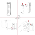 Aluminum tablet tripod mount with cold shoe 06_SHAPE_Tablet_Aluminium_Clamp_Mount