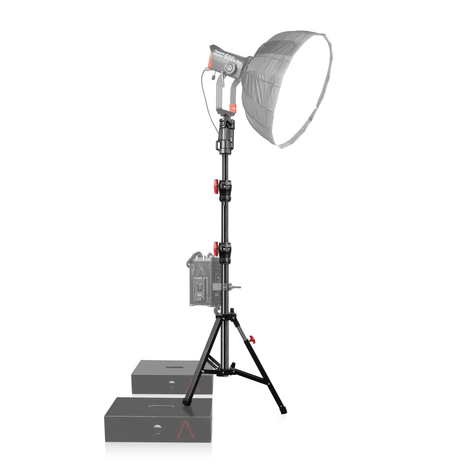Low Boy Double Riser Stand Black/Chrome 6’9’’ 07_SHAPE_Low_Boy_Double_Riser_Stand_6_9_