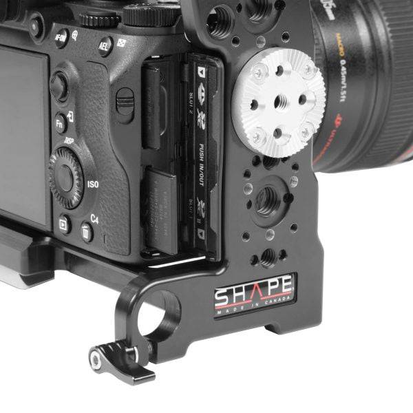 Sony A7R3 cage 15 mm rod system 07_SHAPE_Sony_A7R_III_A7_III_Camera_Cage__Top_Handle_and_Rod_Bloc_System