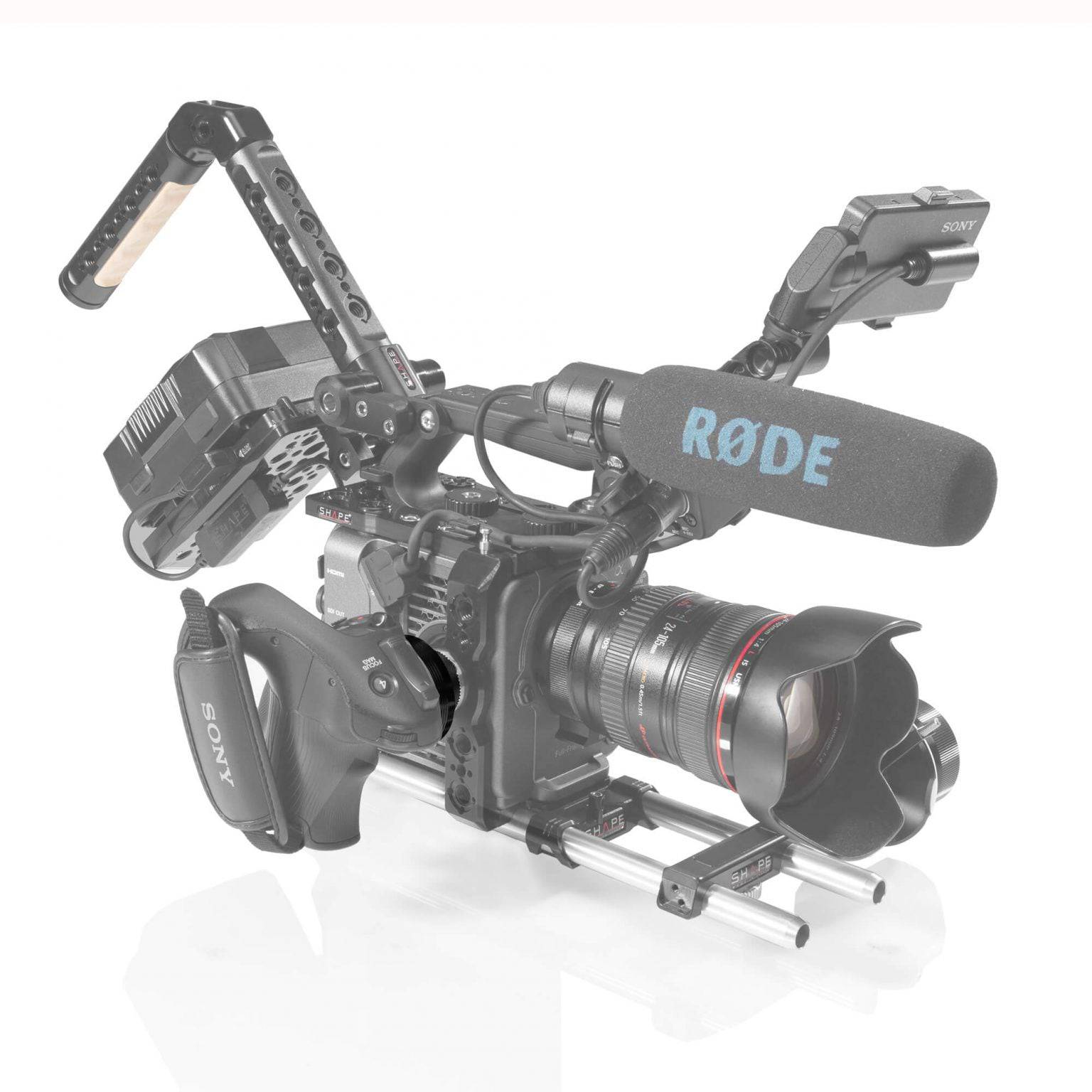 Sony FX6 Side handle adaptor to ARRI Rosette 07_SHAPE_Sony_FX6_Side_Handle_Adapter