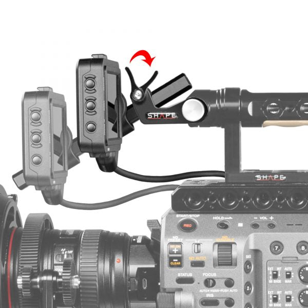 Sony FX9 cage handle EVF mount 07_SHAPE_Sony_FX9_Camera_Cage__Top_Handle__Rod_Bloc_System_and_View_Finder_Mount
