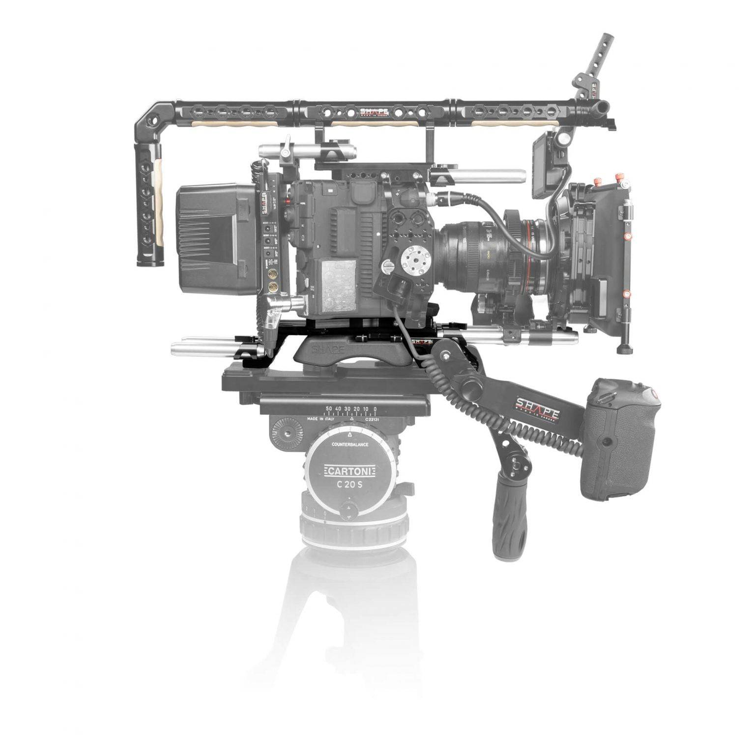 Canon C500 Mark II, C300 Mark III V-lock quick release baseplate 08_SHAPE_Canon_C500_MKII_C300_MKIII_V-Lock_Quick_Release_Baseplate