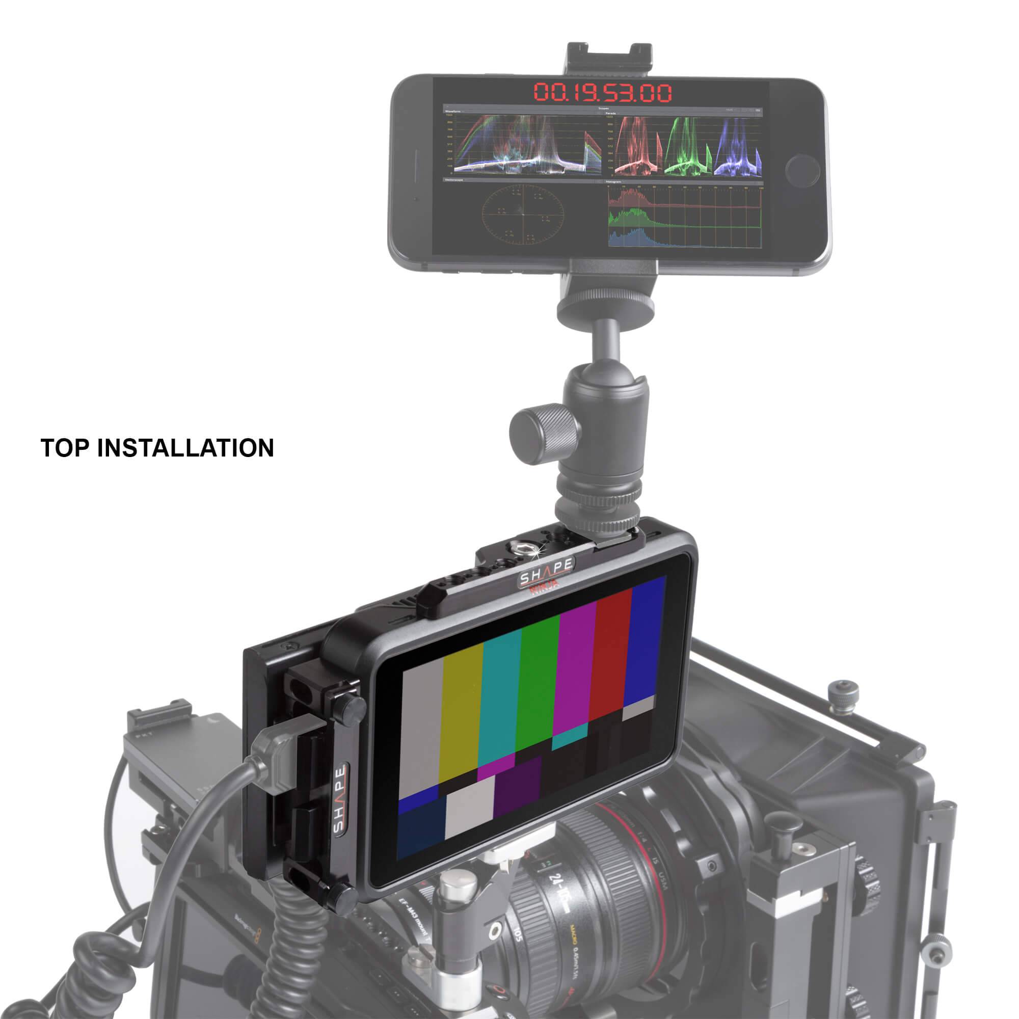 Top plate for Atomos ninja v 5" & v+ 5.2 " monitor recorders 08_SHAPE_Top_Plate_for_Atomos_Ninja_V_V_