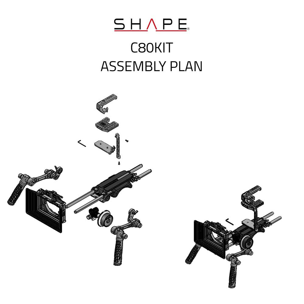 Canon EOS C80 Baseplate Kit with  Matte Box, Follow Focus 09_SHAPE_Canon_EOS_C80_Baseplate_Kit_with_Matte_Box__Follow_Focus