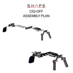 Canon C500 Mark II, C300 Mark III offset rig 10_SHAPE_Canon_C500_MKII_C300_MKIII_Offset_Shoulder_Mount_Rig
