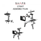 Canon C70 baseplate, cage with handles, matte box, follow focus pro 10_SHAPE_Canon_C70_Camera_Bundle_Rig_Kit